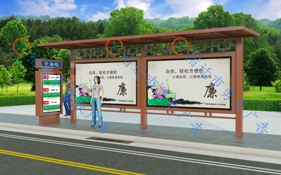 仿古候車亭發(fā)貨